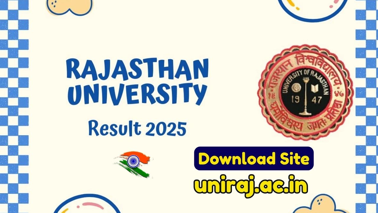 Rajasthan University Result 2025 Out: Check Uniraj UG, PG, Diploma Results