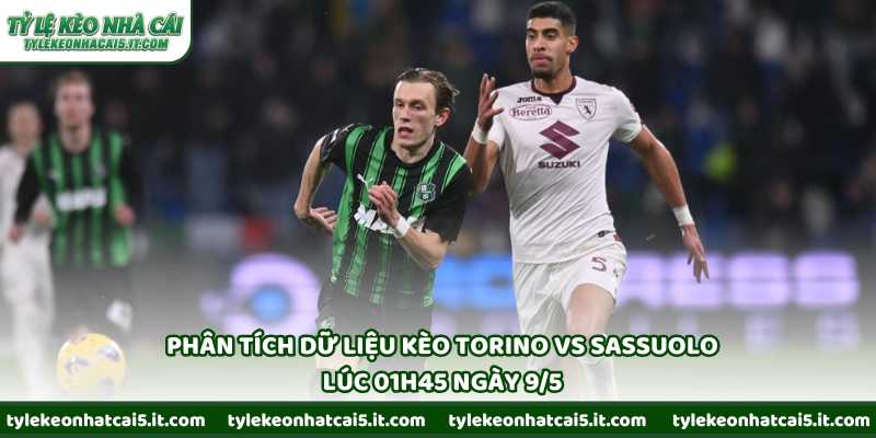 Phân tích dữ liệu kèo Torino vs Sassuolo lúc 01h45 ngày 9/5
